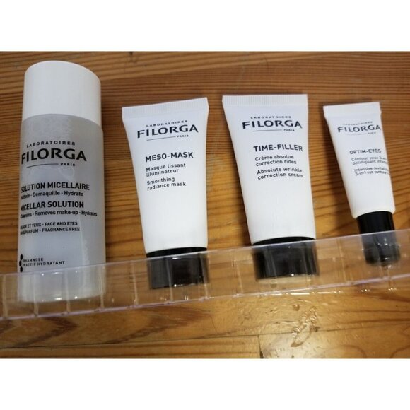 FILORGA Paris Best Sellers 4pc Travel Set in Clear Zip Pouch - Picture 1 of 11